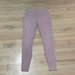 Pink Wunder Under Full Length High Waisted Leggings LuluLemon